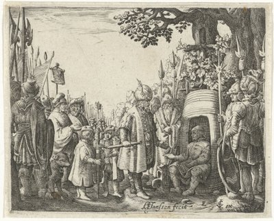 Alejandro Magno y Diógenes de Hans Janssen