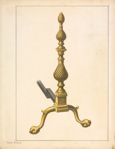 Morillo (uno de un par) de Hans Korsch