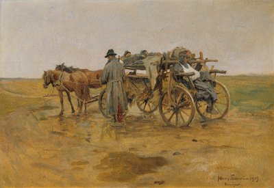 transporte herido de Hans Larwin