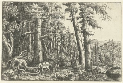 paisaje con buen samaritano de Hans Lautensack