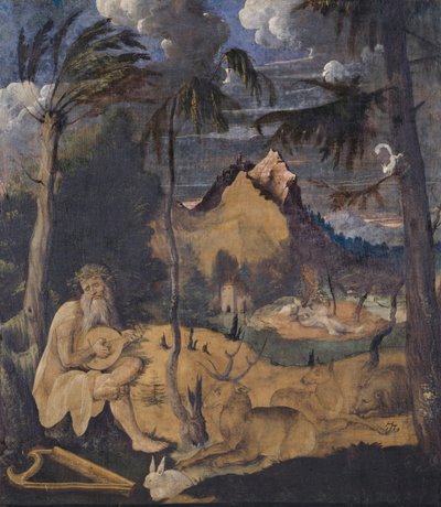 Orfeo entre los animales, 1519 de Hans Leu