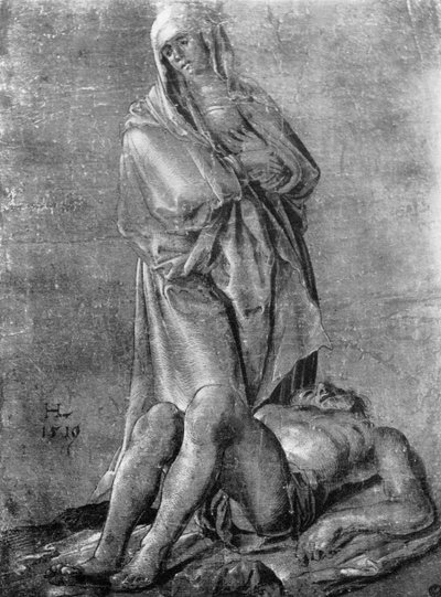 La Virgen y el Cristo Muerto, 1913 de Hans Leu The Younger