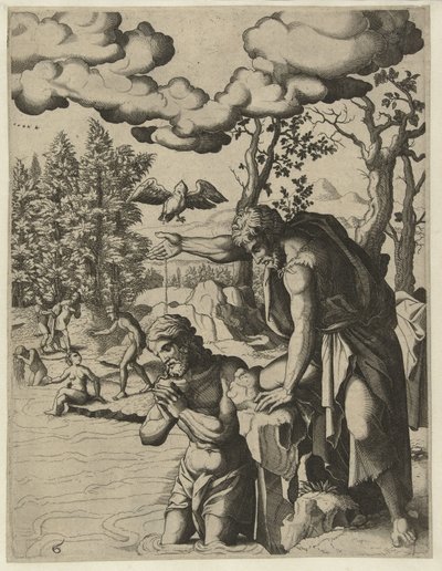 Bautismo de Cristo
La vida de Juan el Bautista (título de la serie) de Hans Liefrinck (I) (attributed to)