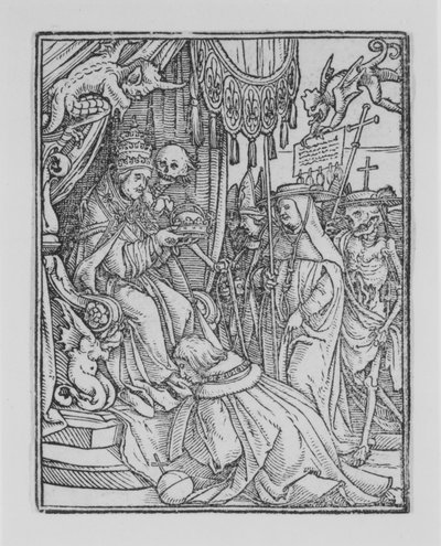 El Papa, de La Danza de la Muerte de Hans Lützelburger