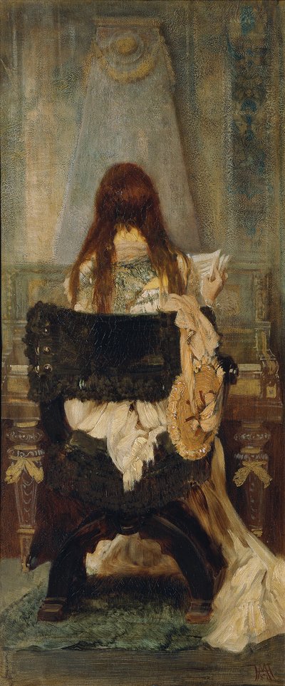 Dame am Spinett de Hans Makart