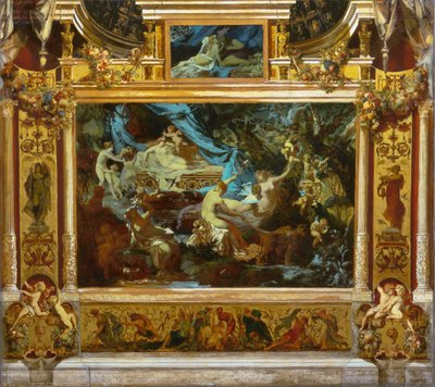 Diseño para telón de teatro El sueño de una noche de verano, 1872 de Hans Makart
