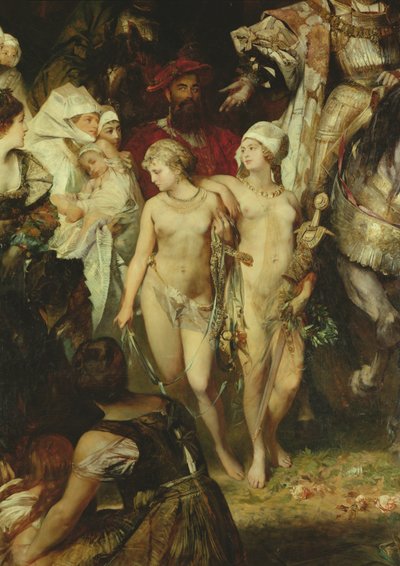 (detalle) Entrada del emperador Carlos V de Hans Makart