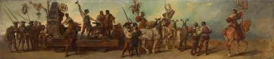Proyecto para el desfile festivo de 1879 - La fragua de Hans Makart