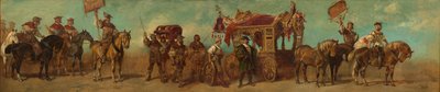 Proyecto para el desfile festivo de 1879 - Los constructores de carros, guarnicioneros, fabricantes de correas y fabricantes de bolsas de Hans Makart