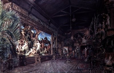 El estudio del artista de Hans Makart