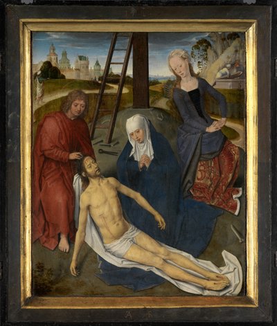 Panel central del Tríptico de Adriaan Reins de Hans Memling