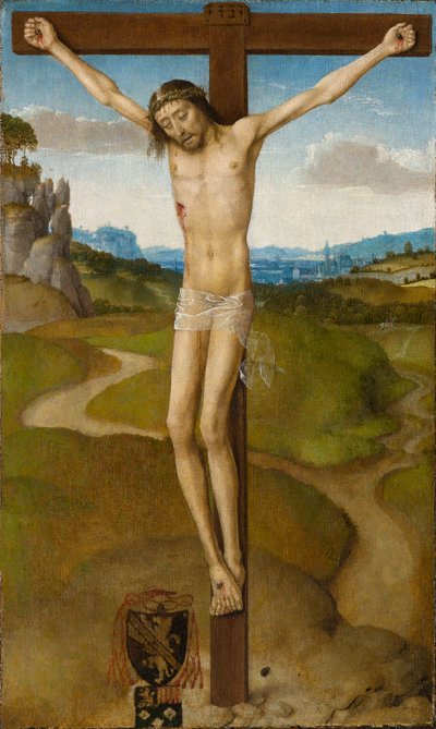 Cristo en la Cruz, circa 1480 de Hans Memling