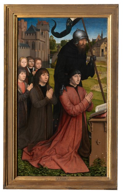 Detalle del tríptico de Willem Moreel de Hans Memling