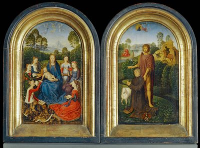 Díptico de Jan Du Cellier, burgomaestre de Brujas ... de Hans Memling