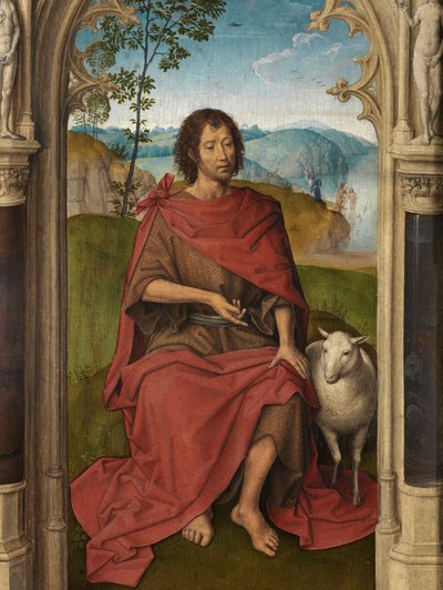 Panel exterior del Tríptico de Jan Floreins de Hans Memling