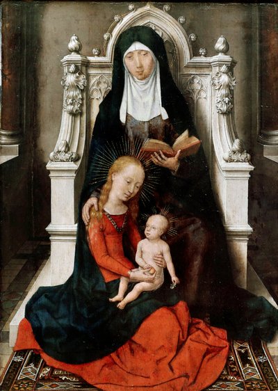 Virgen con el Niño y Santa Ana de Hans Memling