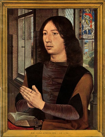 Retrato de Martin Van Nieuwenhowen, 1478 de Hans Memling
