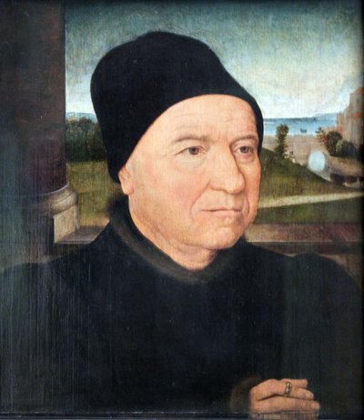 Retrato de un anciano de Hans Memling