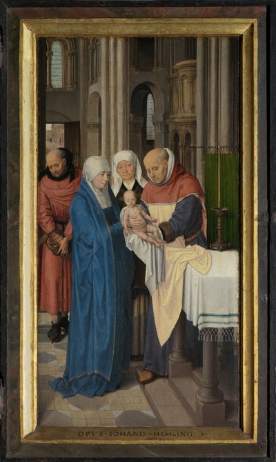 Panel derecho del Tríptico de Jan Floreins de Hans Memling