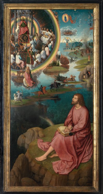 Panel derecho del Tríptico de San Juan Bautista y San Juan Evangelista de Hans Memling