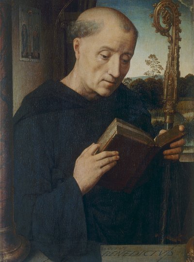 San Benito, 1487 de Hans Memling