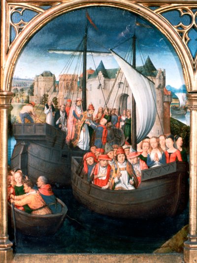 Santuario de Santa Úrsula, Partida de Basilea, 1489 de Hans Memling