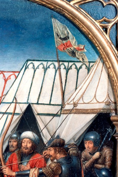 Santuario de Santa Úrsula, Martirio en Colonia, (detalle), 1489 de Hans Memling