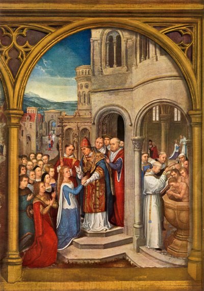 La llegada a Roma, 1489 de Hans Memling