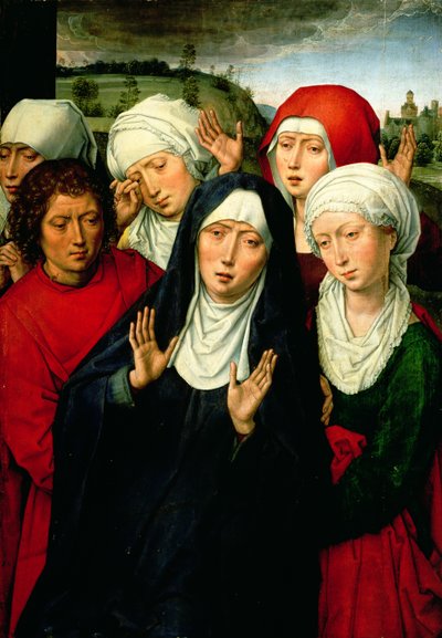 Las Santas Mujeres, panel derecho del Díptico de la Deposición, c.1492-94 de Hans Memling