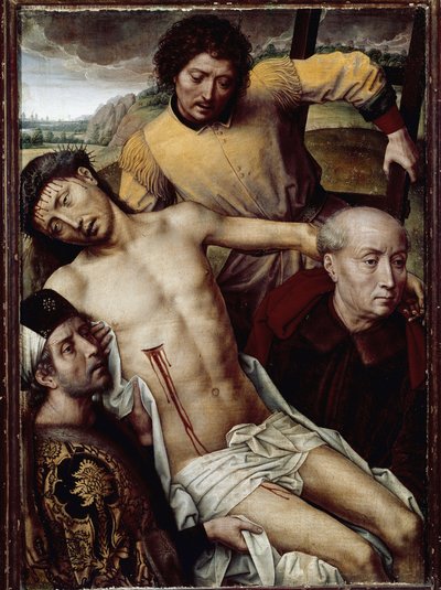 El descenso de la cruz (deposición) de Hans Memling