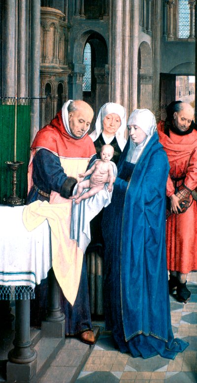Tríptico de Jan Florain, (detalle), 1479 de Hans Memling