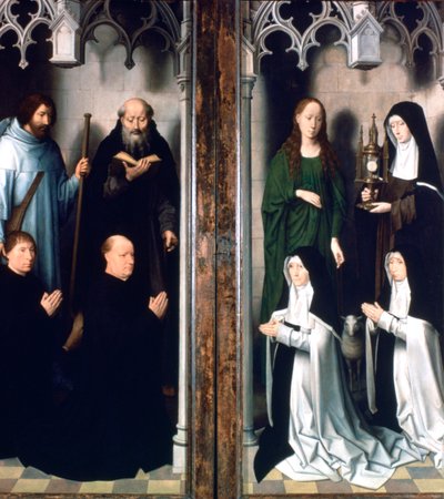 Tríptico de San Juan Bautista y San Juan Evangelista, 1479 de Hans Memling