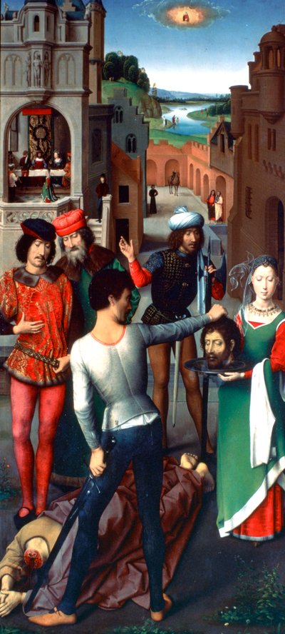 Tríptico de San Juan Bautista y San Juan Evangelista, 1479 de Hans Memling