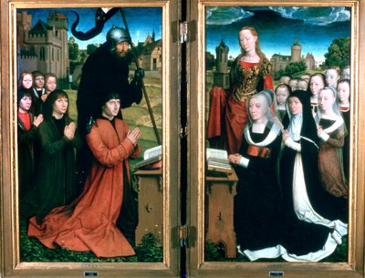 Tríptico de la Familia Moreel, 1484 de Hans Memling