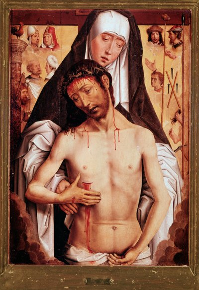Virgen y Cristo muerto de Hans Memling