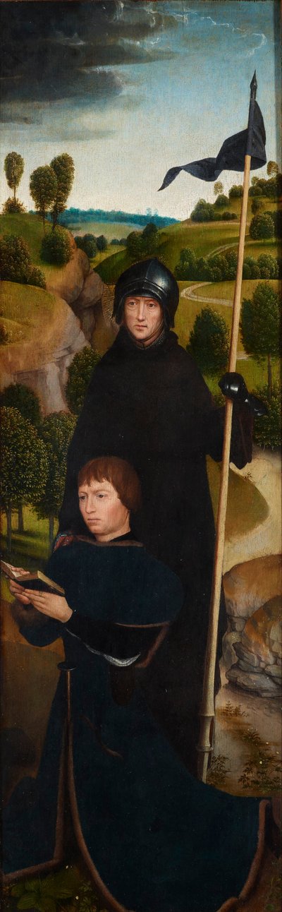 Joven en oración con San Guillermo de Maleval de Hans Memling