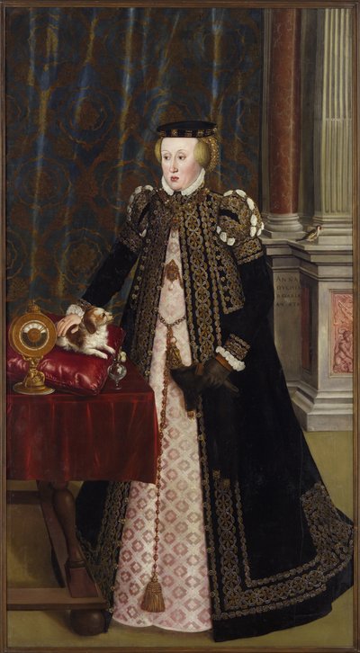 Archiduquesa Ana de Austria, reina consorte de España de Hans Muelich or Mielich