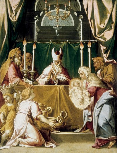 La Presentación en el Templo de Hans Muelich or Mielich