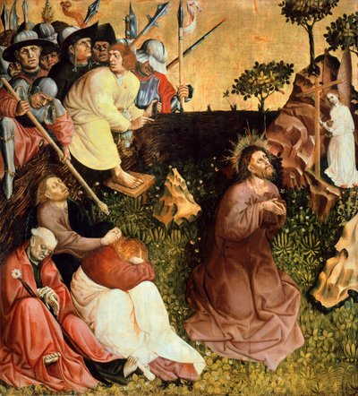 Oración en el jardín, tabla del Retablo de Wurzach de Hans Multscher