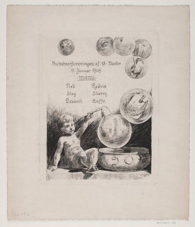 Menú de Hans Nikolaj Hansen