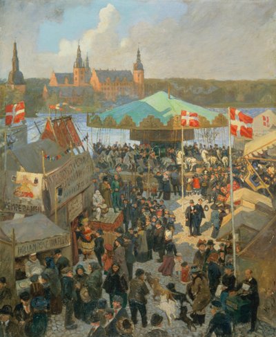 Mercado de noviembre en Hillerod de Hans Nikolaj Hansen
