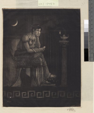 Penélope con el telar de Hans Nikolaj Hansen