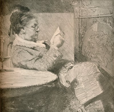 Retrato de la Madre del Artista de Hans Nikolaj Hansen