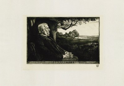 Retrato del compositor Johan Peter Emilius Hartmann 1805-1900, 1897 de Hans Nikolaj Hansen