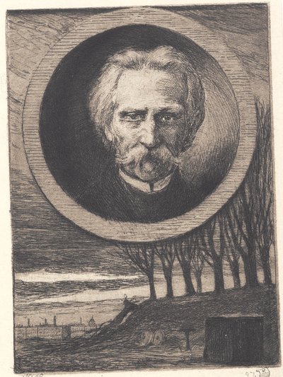 Retrato del poeta Kaalund de Hans Nikolaj Hansen