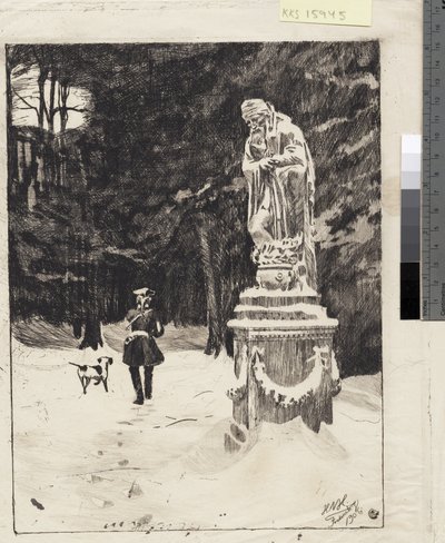 Invierno. Parque del Castillo de Fredensborg de Hans Nikolaj Hansen