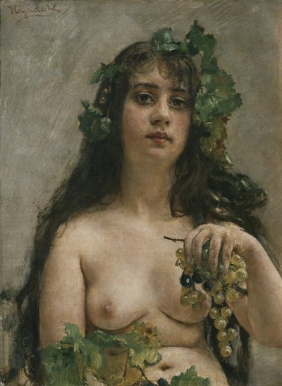 Chica champaña (óleo sobre lienzo) de Hans Olaf Heyerdahl