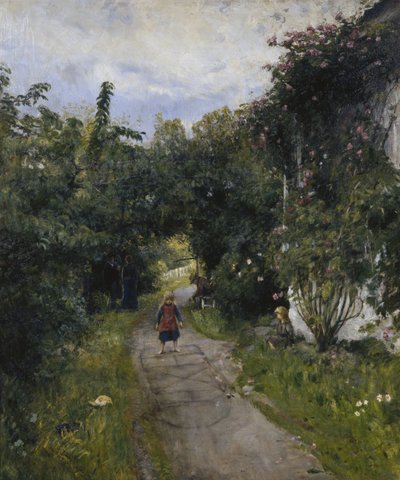 Rayuela, Paradis (óleo sobre lienzo) de Hans Olaf Heyerdahl