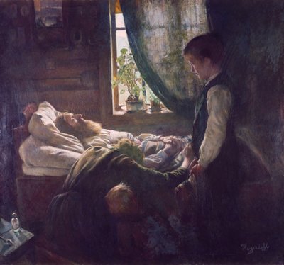 El lecho de muerte de los trabajadores de Hans Olaf Heyerdahl