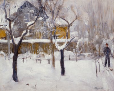 paisaje de invierno de Hans Olaf Heyerdahl